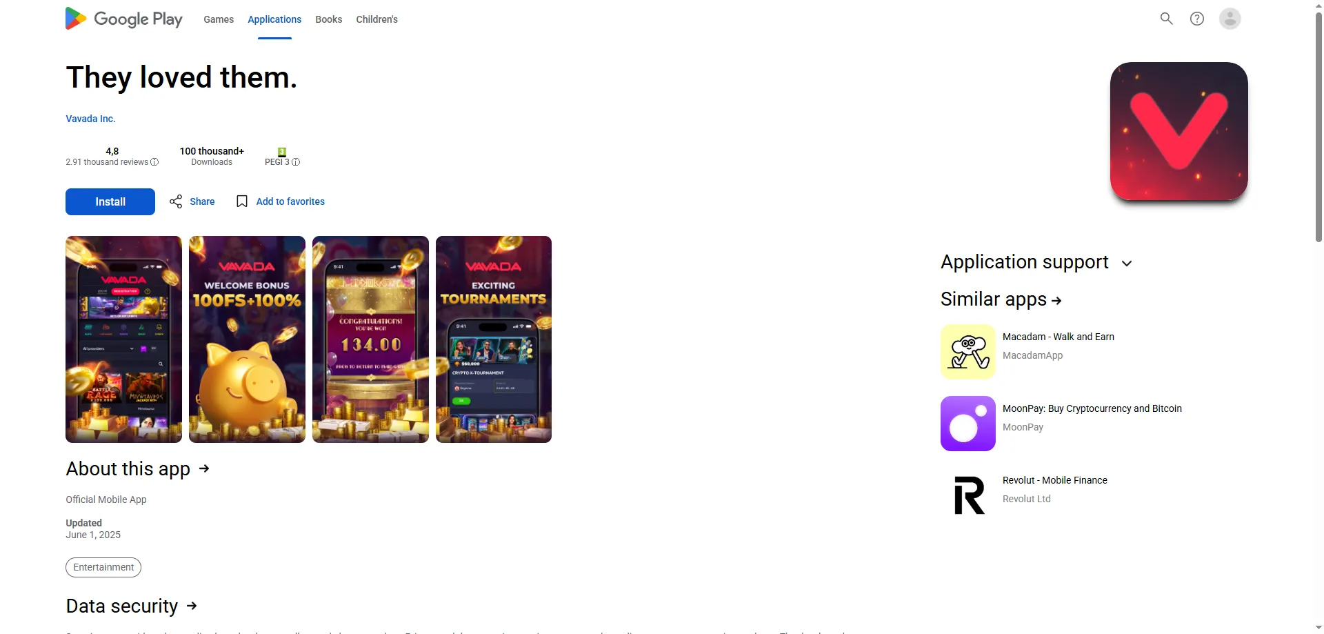 Vavada Casino aplikacja mobilna na Android i iOS – pobierz APK
