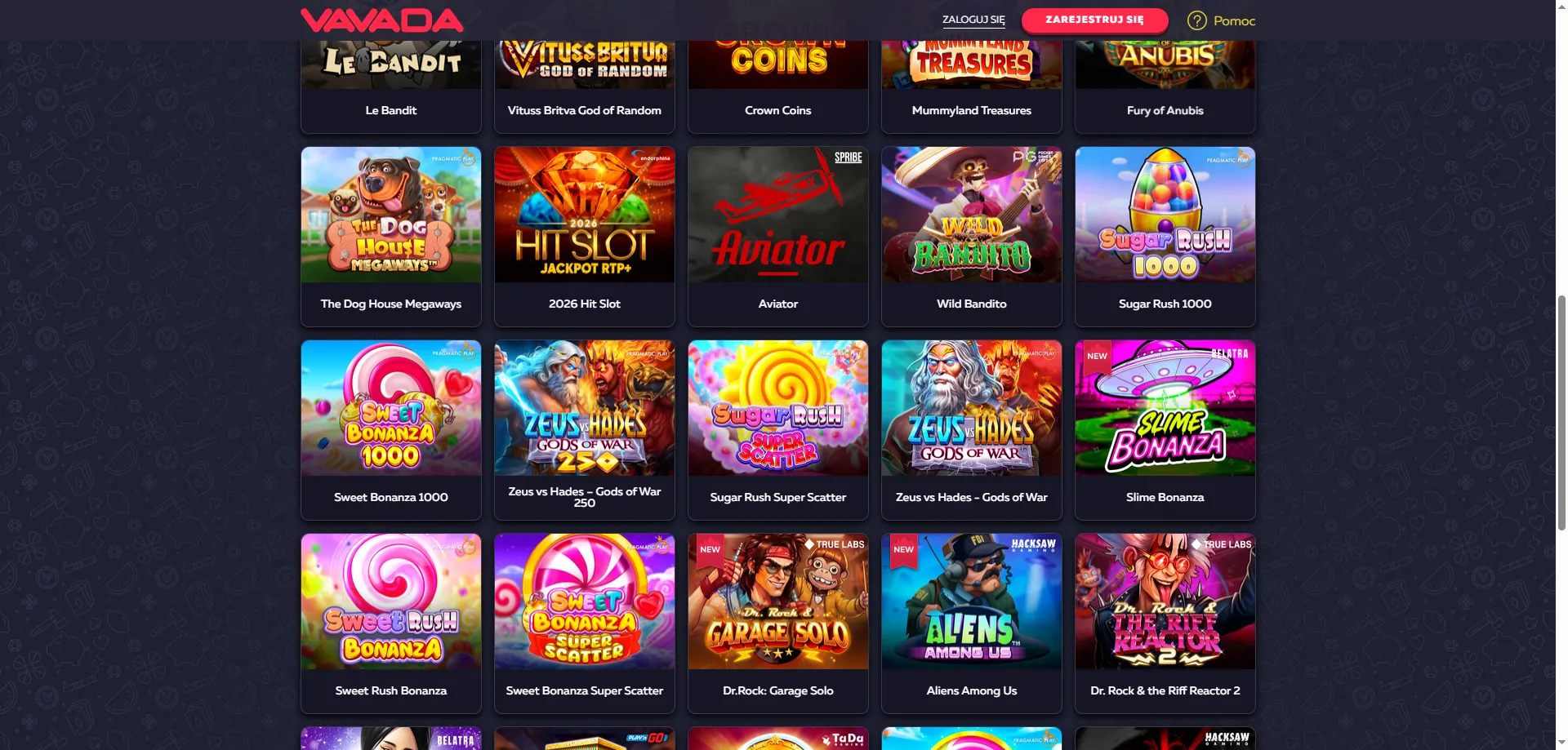 Vavada Casino najlepsze sloty online – Gates of Olympus i więcej